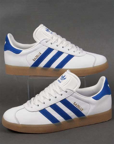 adidas gazelle white royal gum.